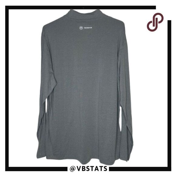 Travis‎ Mathew 2XL Wet Cement Gray Half Zip Athleisure Golf Top - Picture 2 of 5